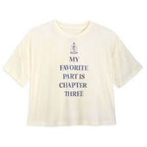 Disney belle tshirt oversized crop